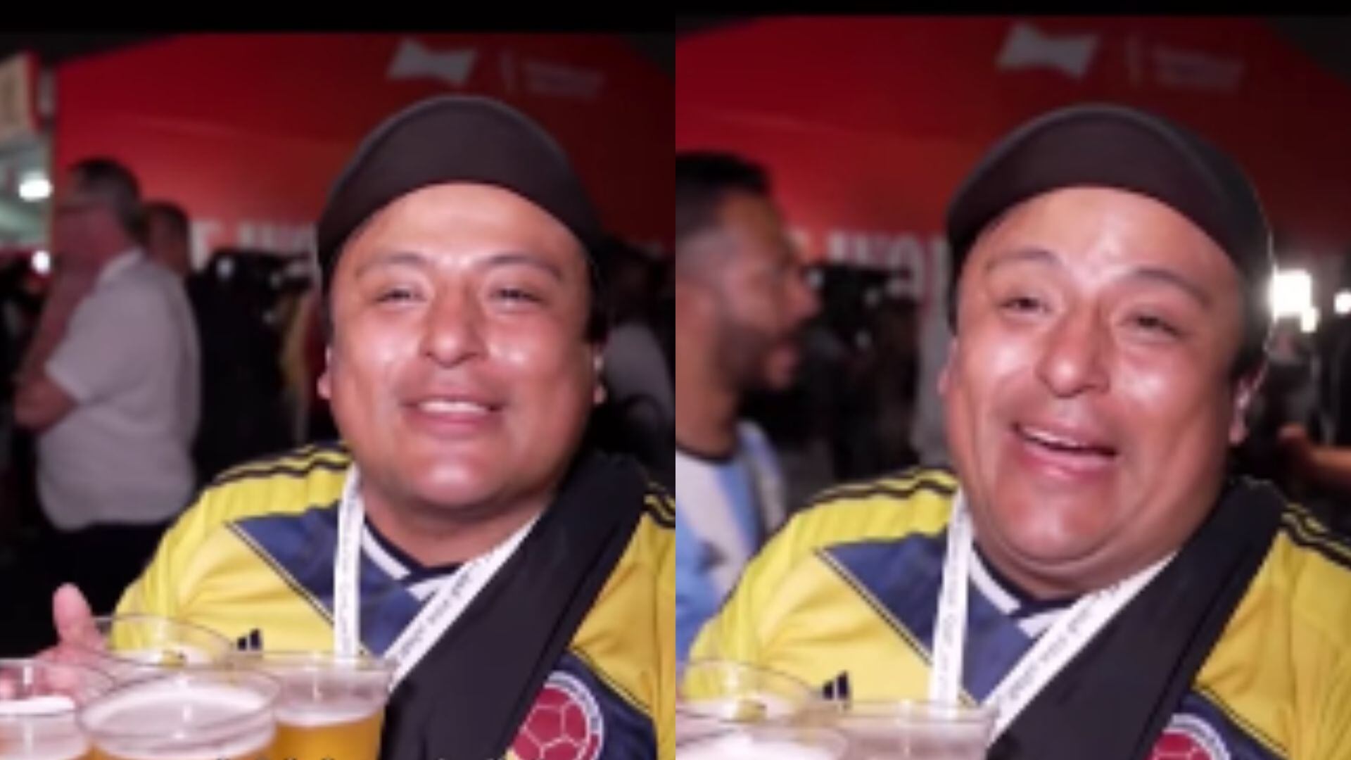 Hincha colombiano reveló el dinero que pagó por cuatro cervezas en Qatar.