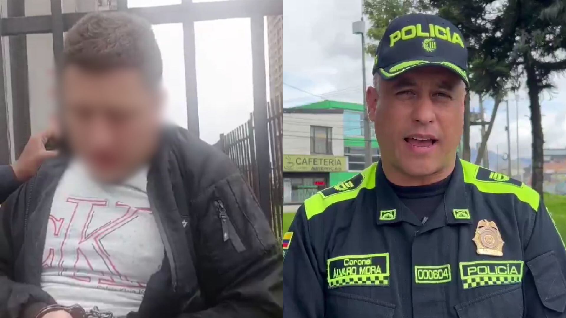 El atraco se registró en un conjunto residencial de Bogotá.