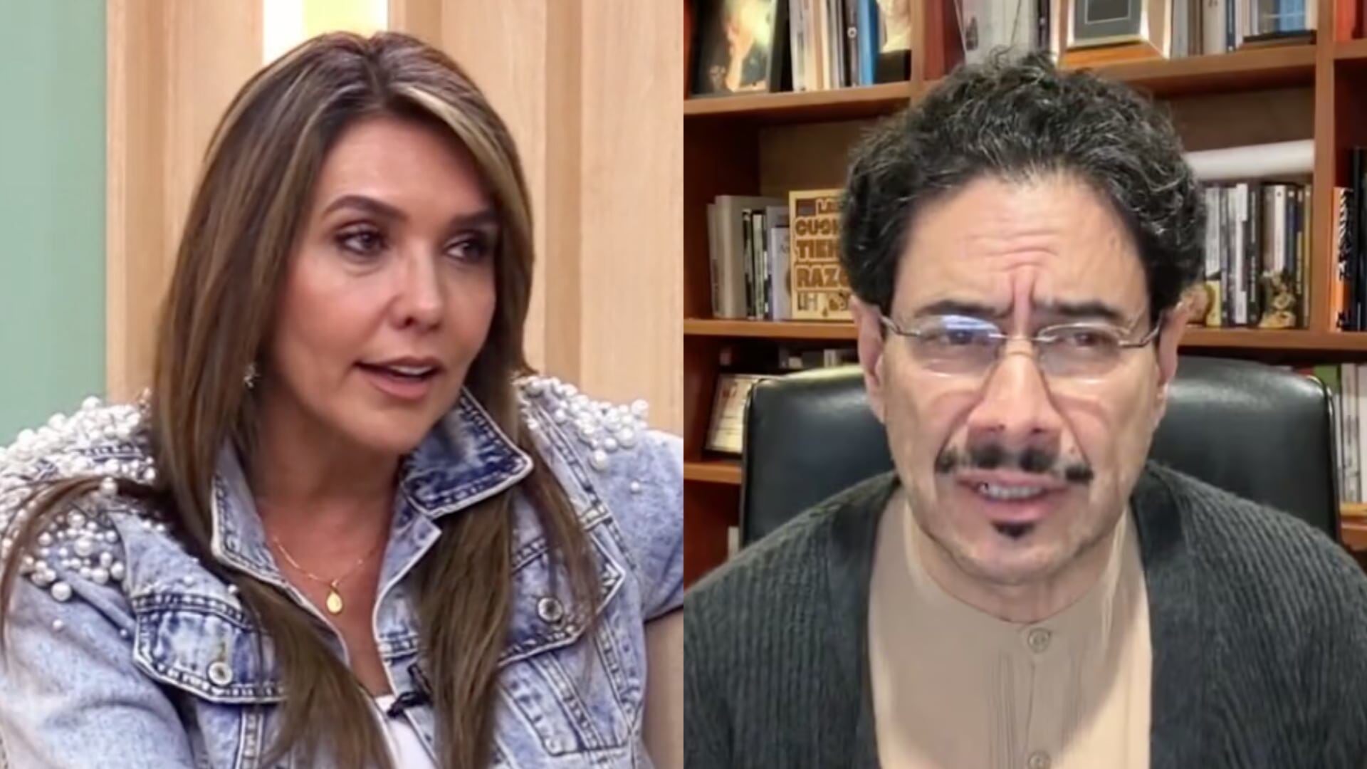 Mónica Rodríguez e Iván Cepeda.