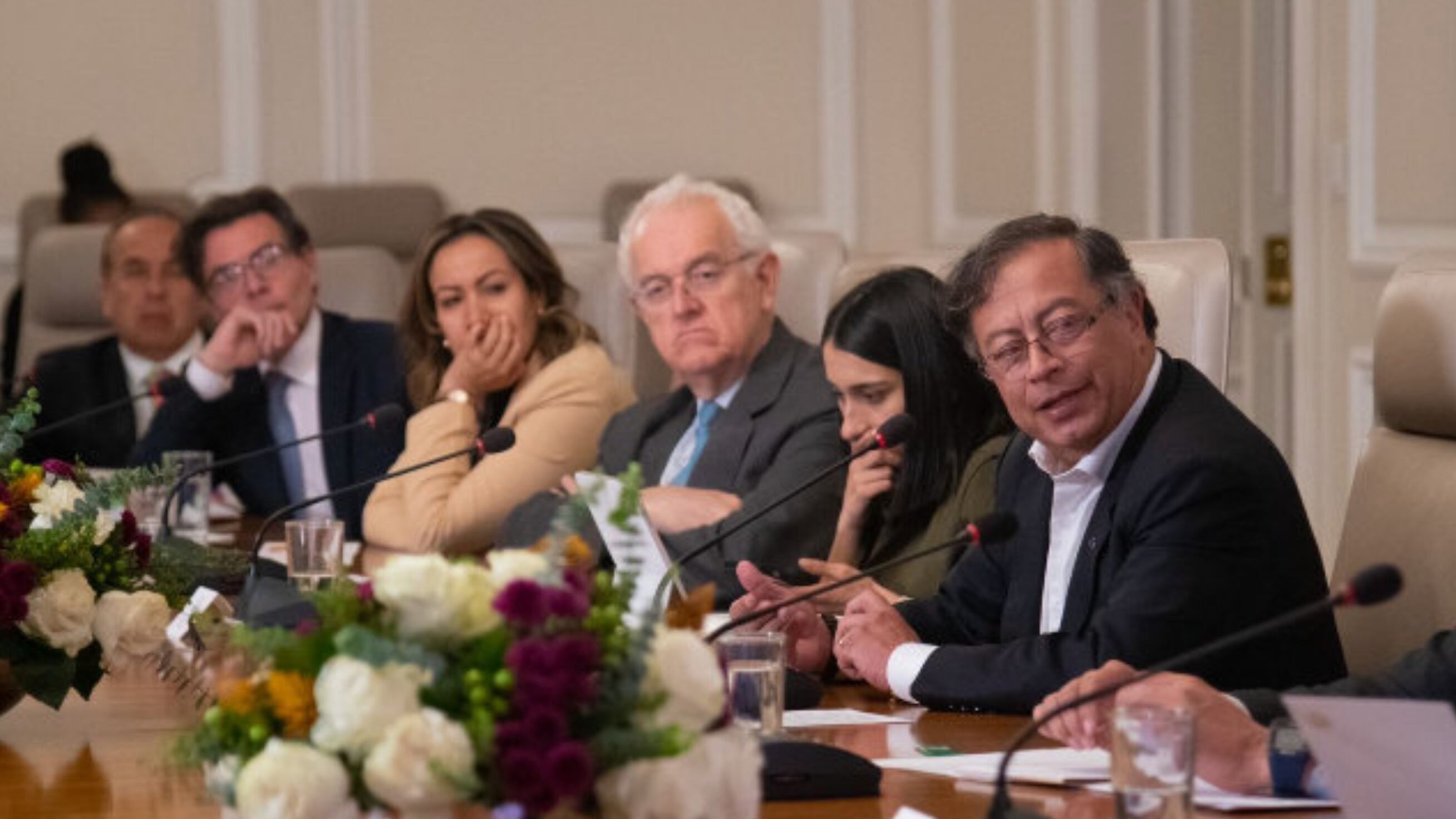 Ministros y Gustavo Petro