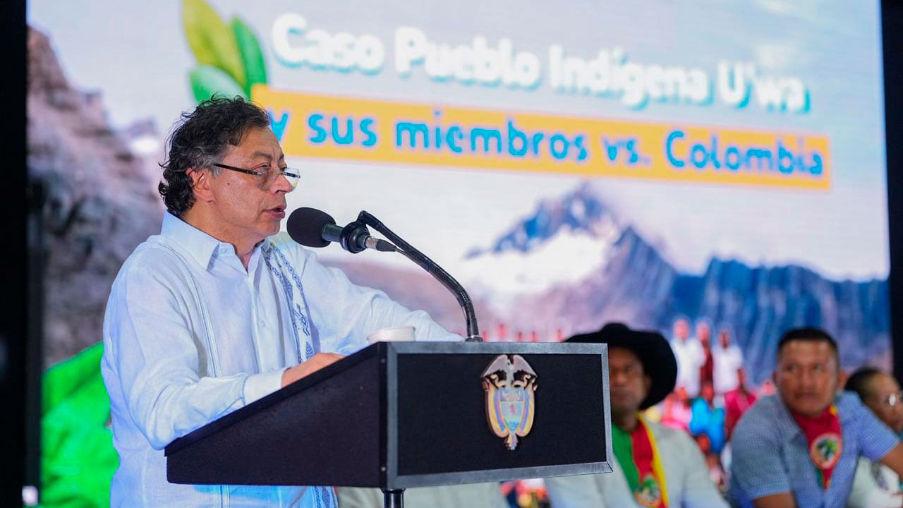 Palabras del presidente Gustavo Petro durante el acto público de reconocimiento de responsabilidad internacional en el caso ‘Pueblo U'wa y sus miembros vs Colombia’