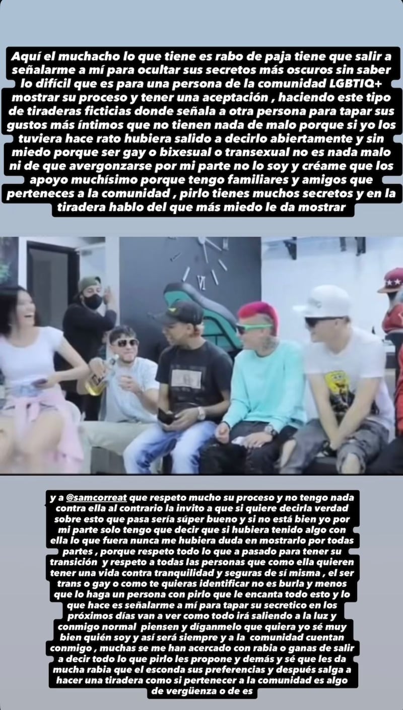 Historias de Instagram Blessd