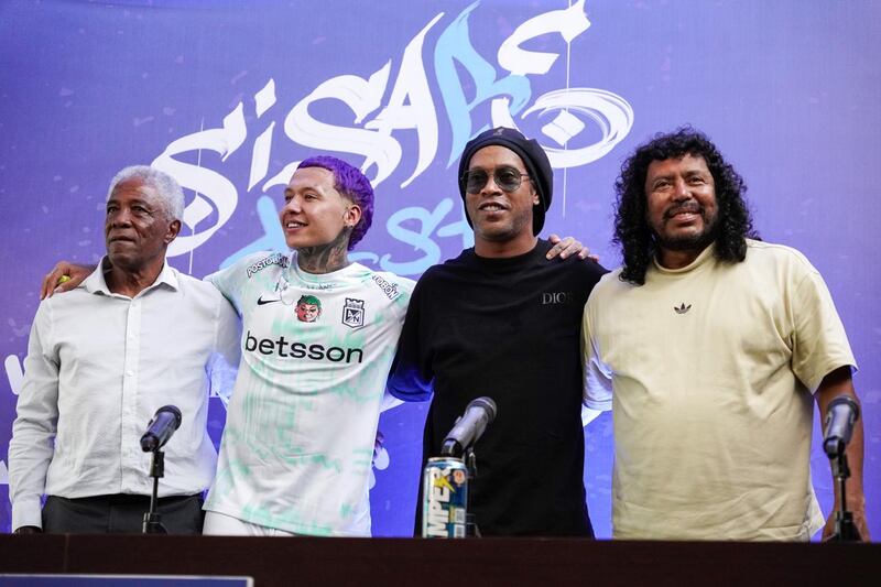 Partido de Blessd con Ronaldinho