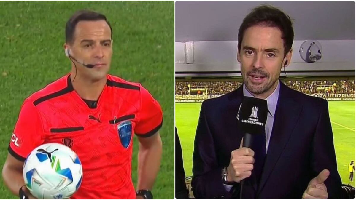 Mariano Closs se burló en vivo en plena transmisión de árbitro en la Copa Libertadores