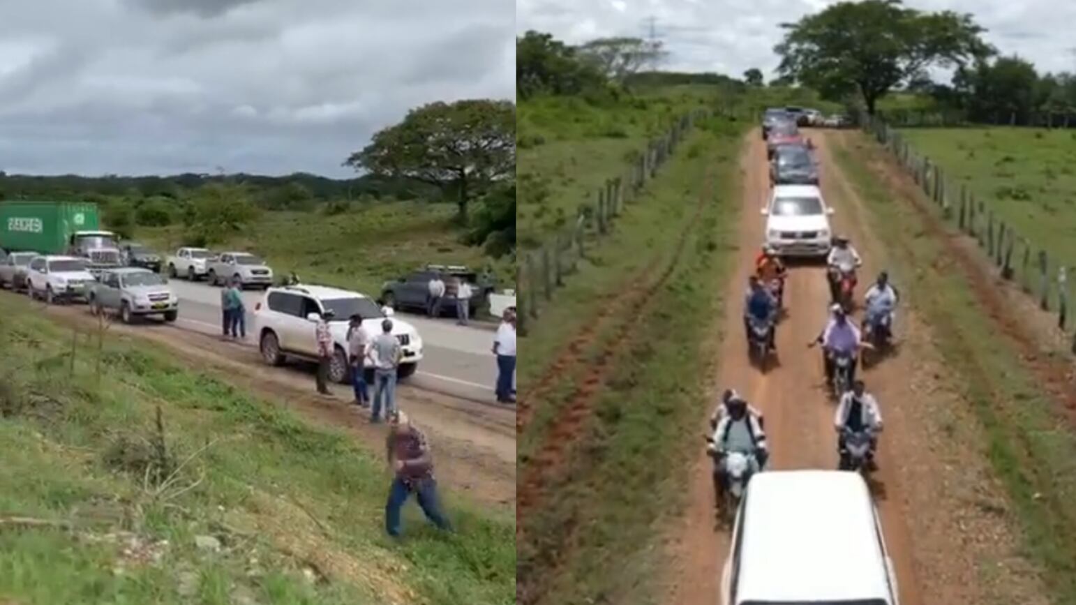 Ganaderos se organizan en caravana para enfrentar a invasores de tierras en Magdalena