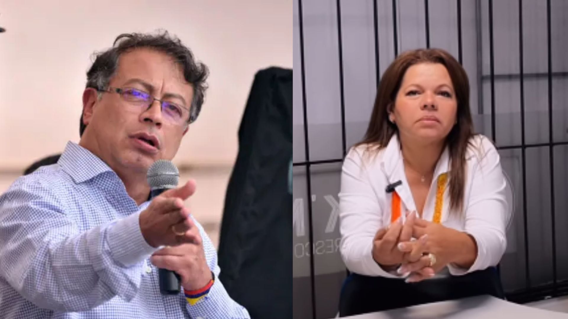 Gustavo Petro y Mary Luz Herrán