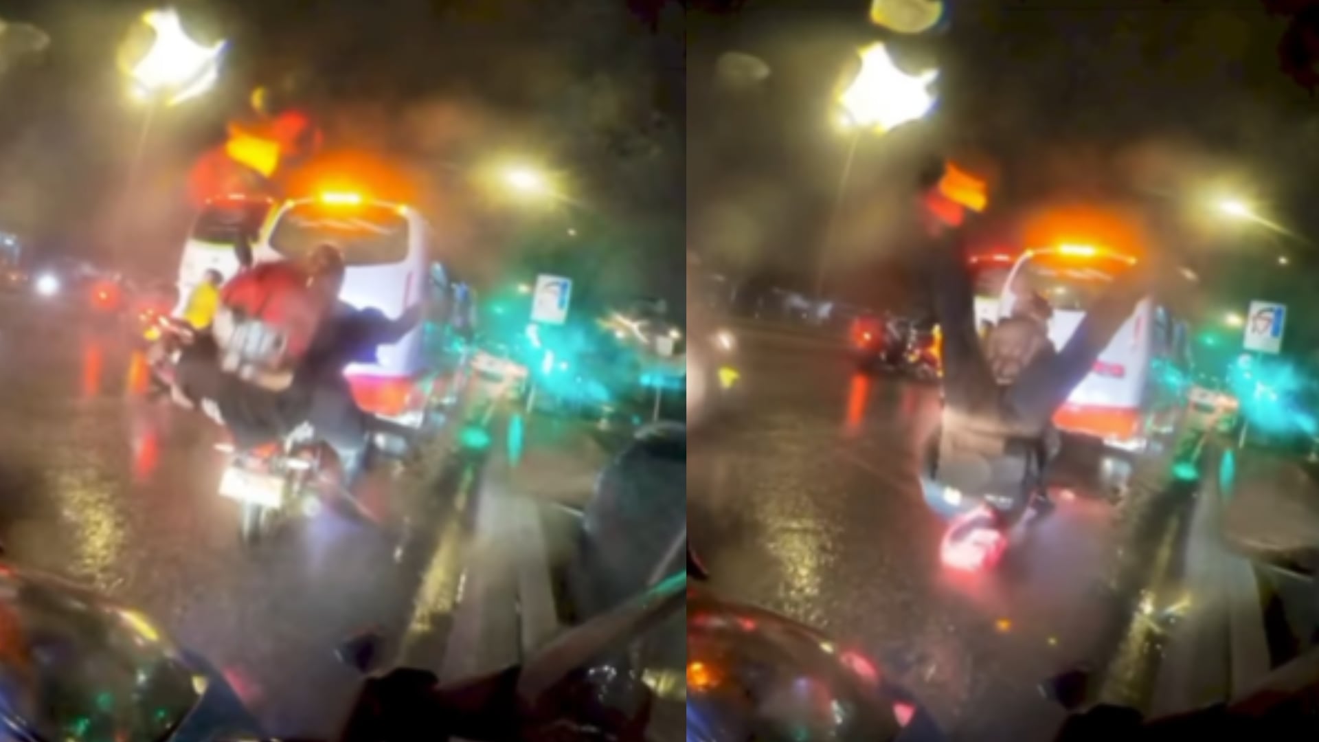 En Bogotá, pato borracho en moto se pegó tremendo totazo; hay video