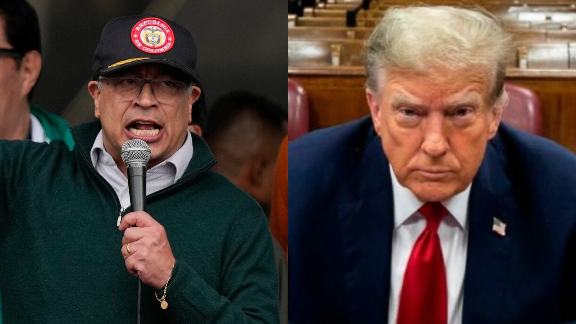 Gustavo Petro y Donald Trump