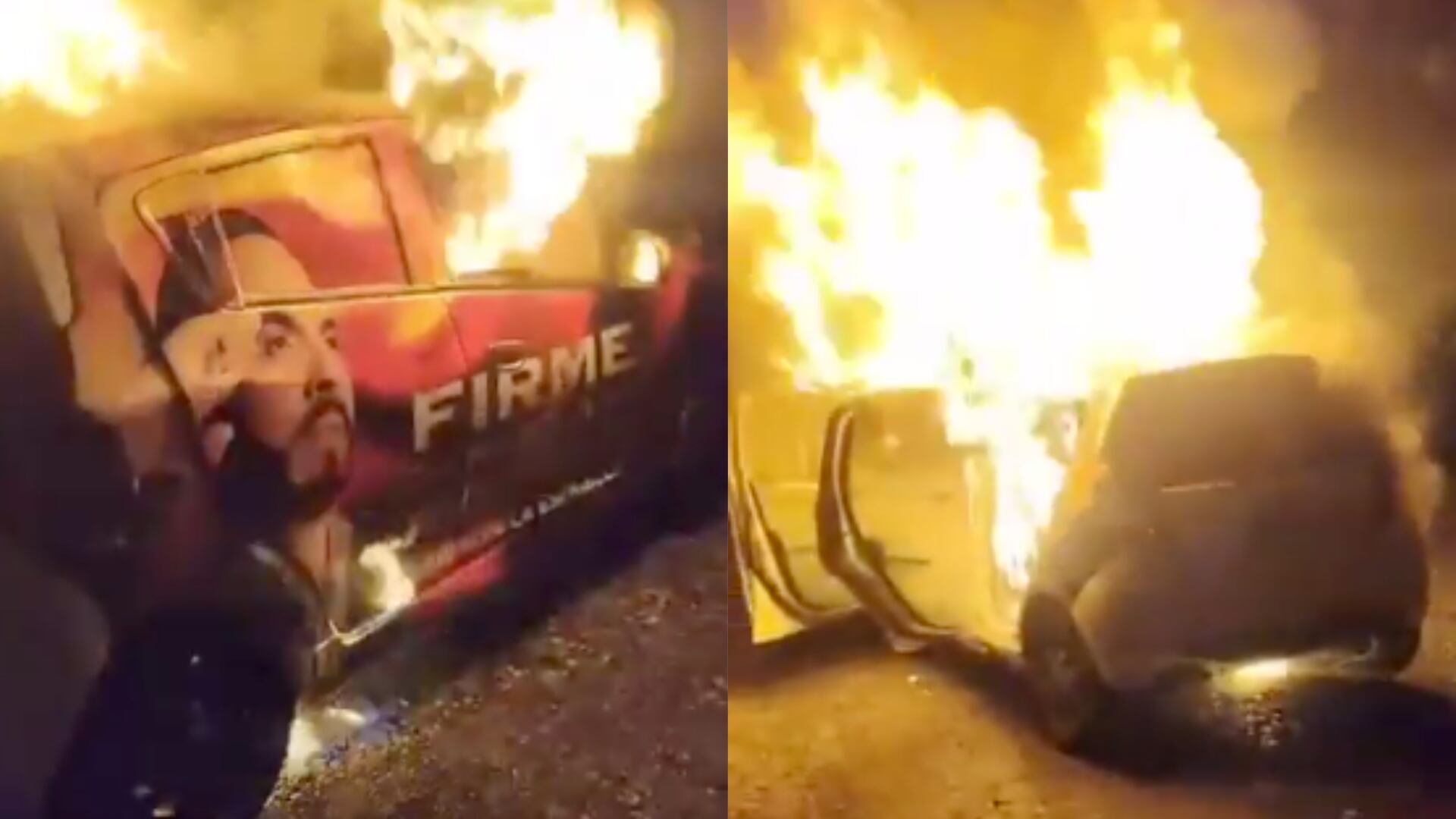 Incineraron un carro de la campaña de Abelardo De La Espriella en Arauca: la oposición reclama garantías de seguridad