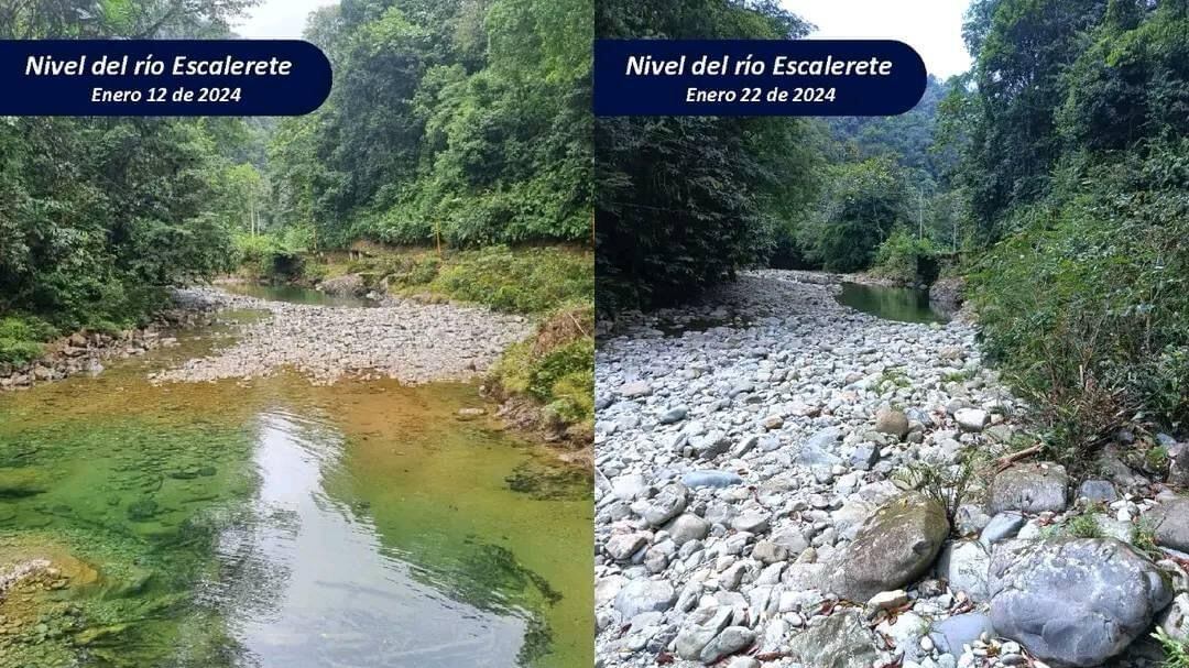 Así se encuentra el estado del río en Buenaventura, los habitantes completan cinco días sin agua.