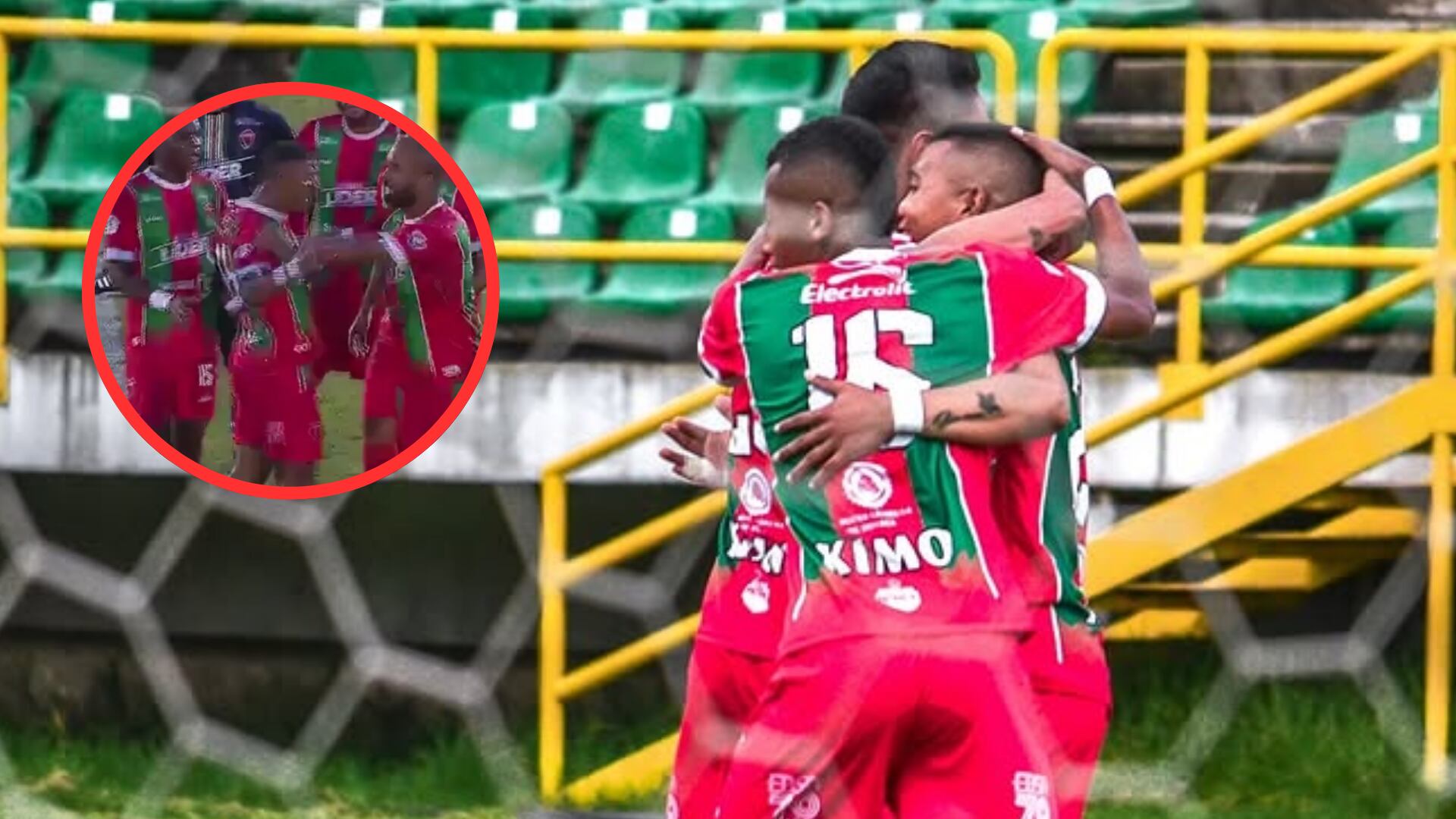 ¿Aprendieron de Santa Fe? Futbolistas de Patriotas se agarraron en pleno partido