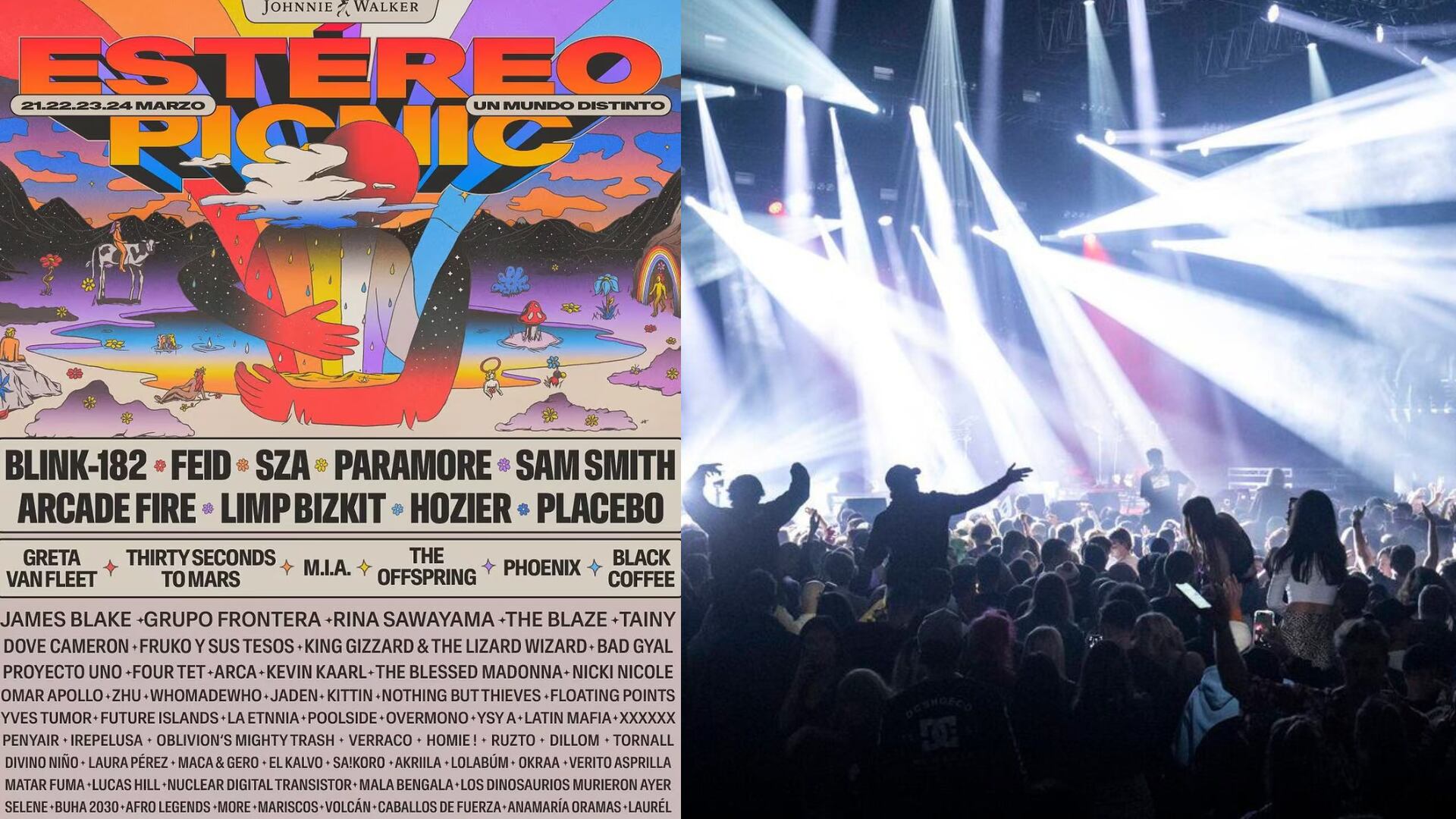 Horarios y distribución de escenarios oficial del Festival Estéreo Picnic 2024; vaya haciendo planes