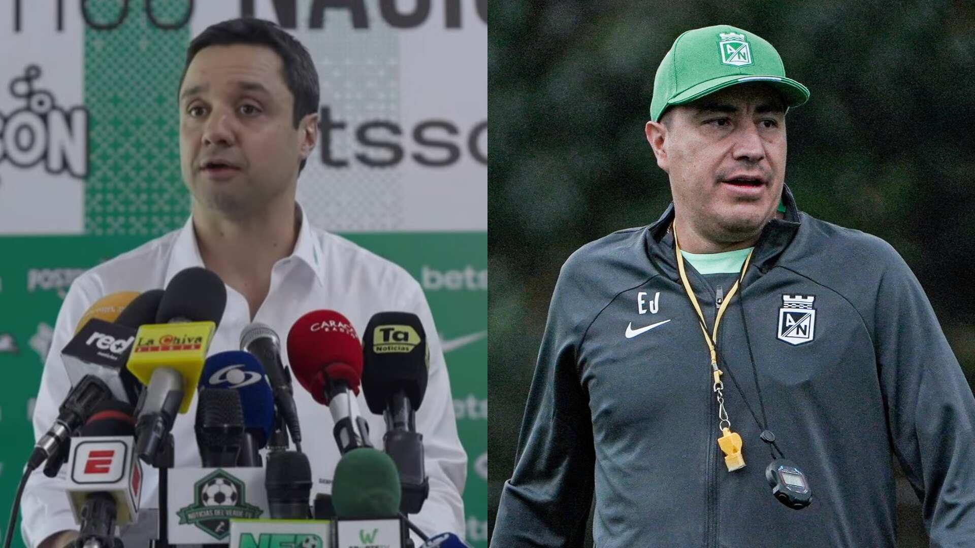 Efraín Juárez y Sebastián Arango - Fotos: Redes sociales de Nacional