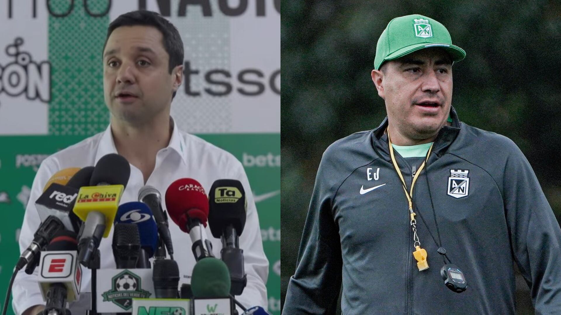 Efraín Juárez y Sebastián Arango - Fotos: Redes sociales de Nacional