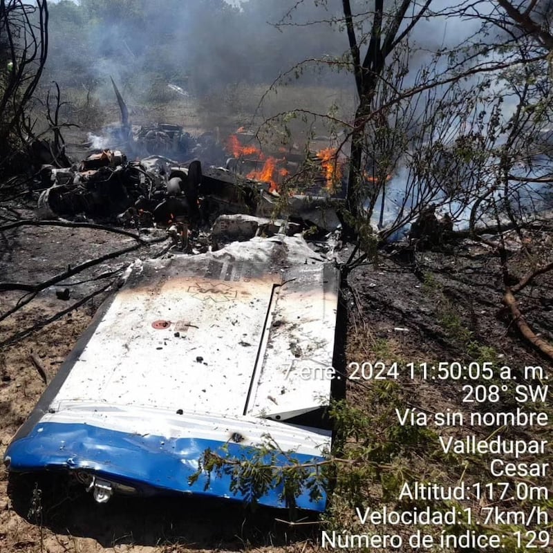 Avioneta accidentada en Valledupar (Foto: Kassiani MWN)