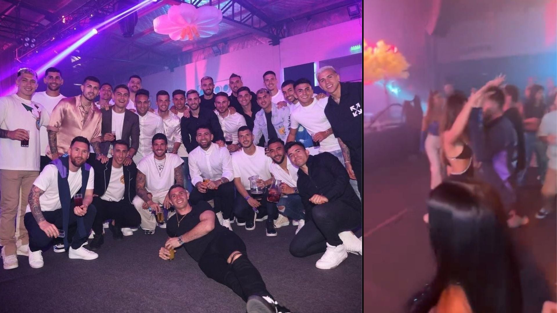 La 'Scaloneta' tuvo una fiesta privada para seguir celebrando el título de Qatar 2022.