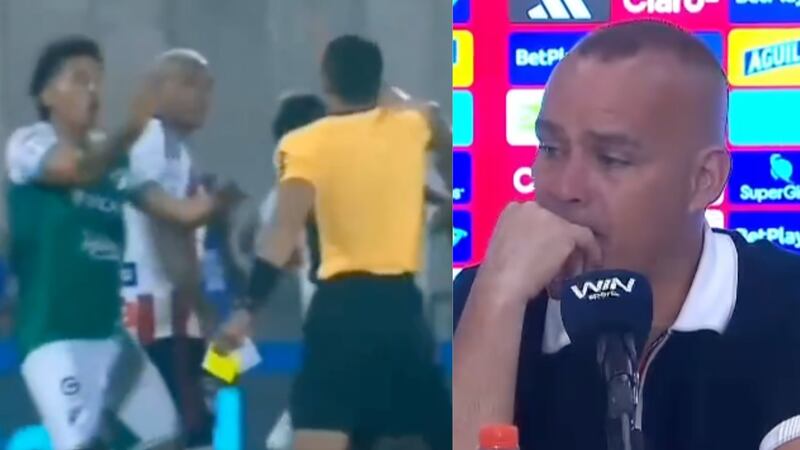 Árbitro del Junior Vs. Cali le ‘confesó el pecado’ a Dudamel tras no expulsar a Jermein Peña; hay polémico video