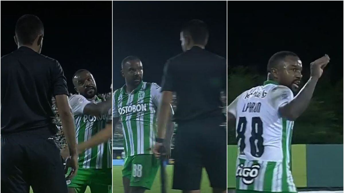 Dorlan Pabón se calentó, encaró y le hizo gestos al cuarto árbitro ante Alianza