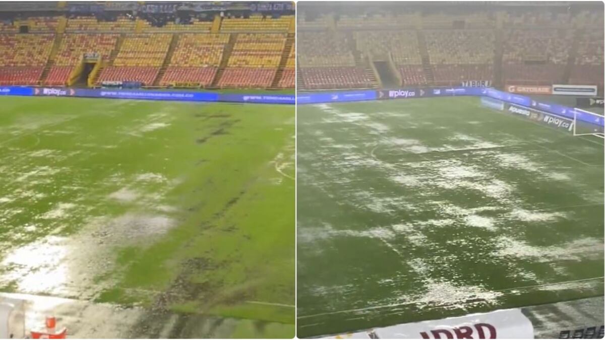 Encharcamientos intensos en cancha del Campín obligaron a suspender partido del FPC