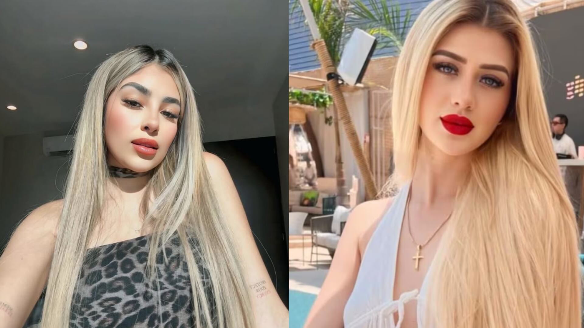 Valería Vásquez y su amiga, Vivian.