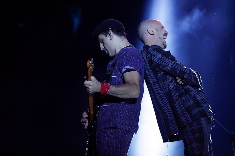 Bersuit Vergarabat, de Argentina, durante su presentación en Rock al Parque 2022 en Bogotá.