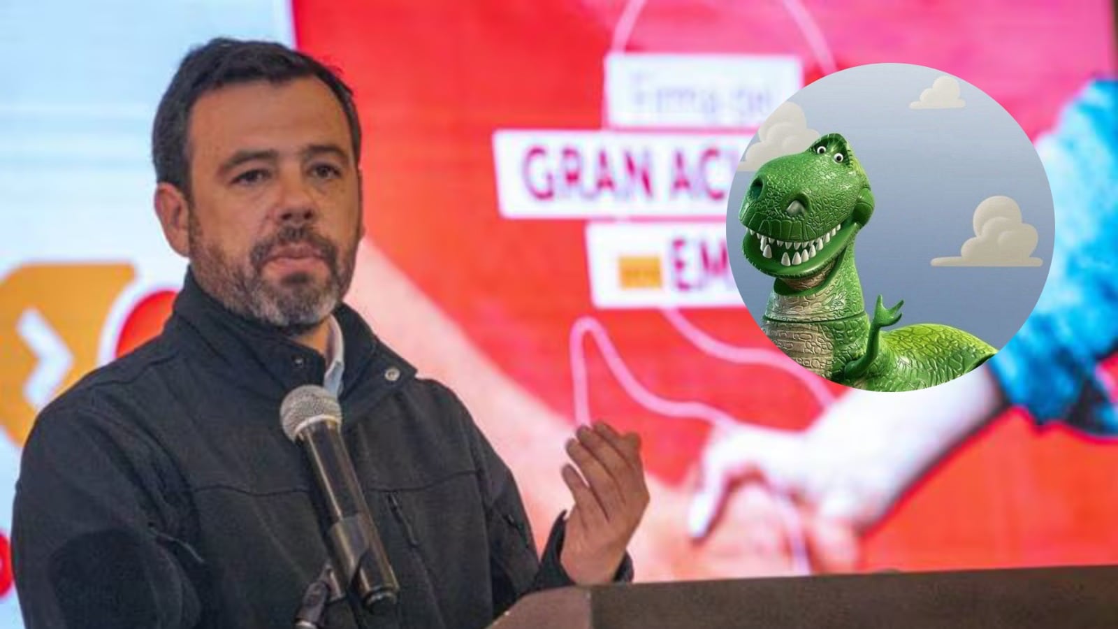 Galán y su parecido con este personaje de Disney.