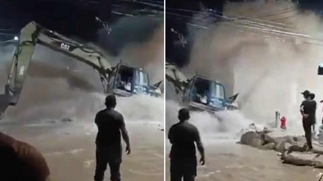 Ruptura de tubo en Barranquilla