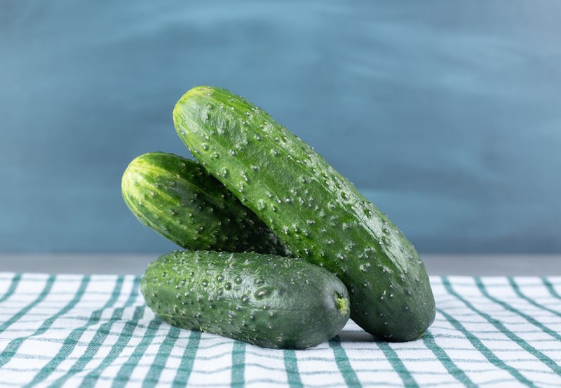 Las propiedades del pepino favorecen la pérdida de peso, ayudan a mantener el organismo hidratado y mejoran el funcionamiento intestinal. Foto: Freepik.