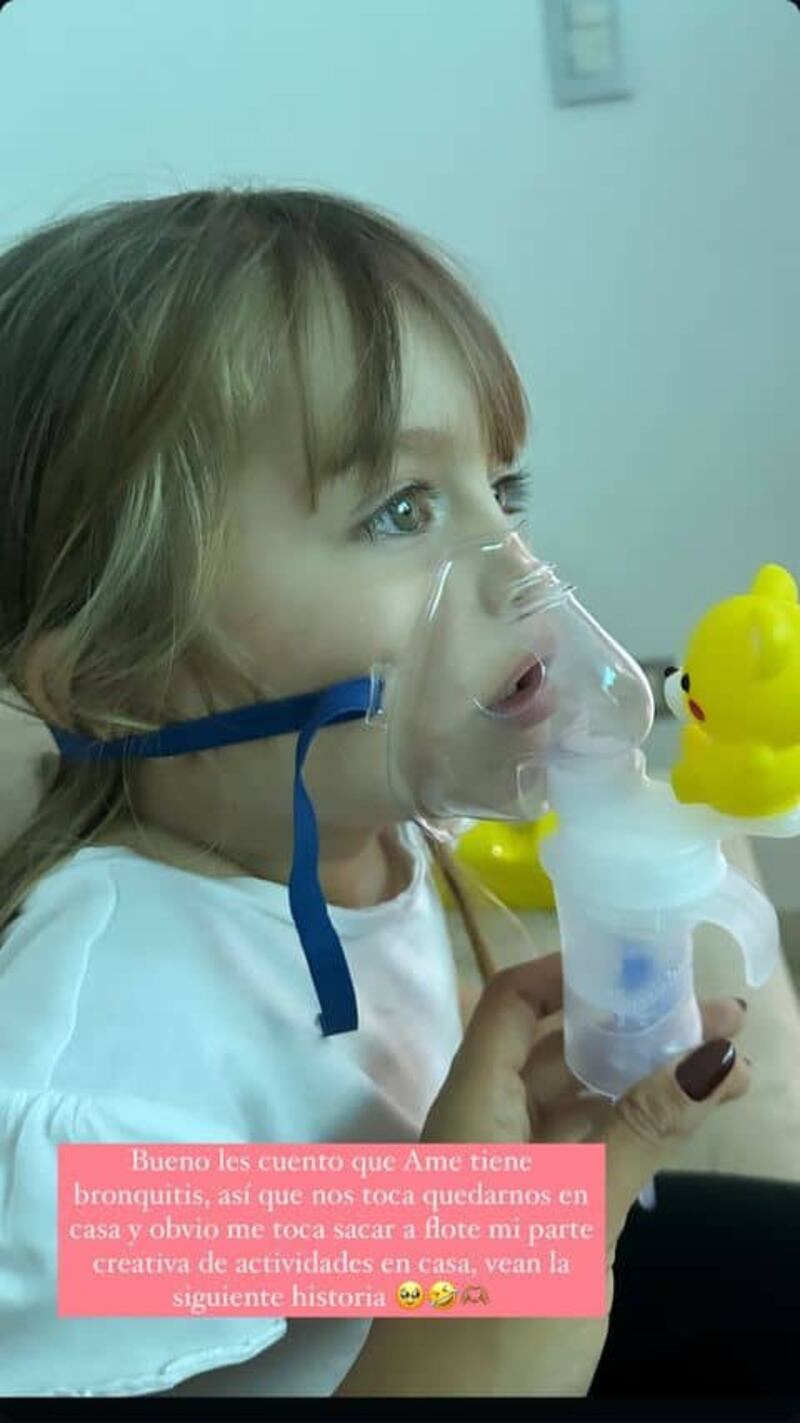 Camila Avella publicó una foto de su hija Amelia, de tres años.