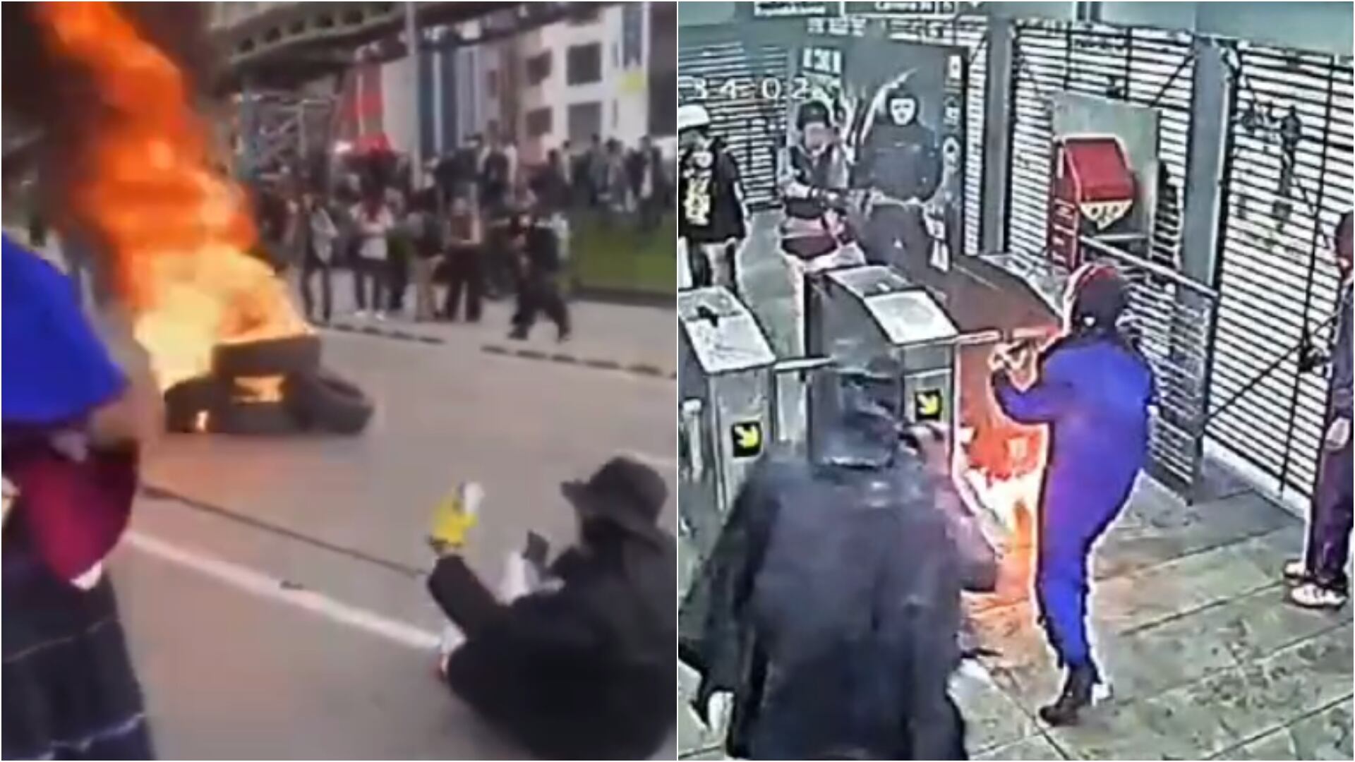 Disturbios en la Universidad Nacional (3 mayo de 2024) -- Redes sociales