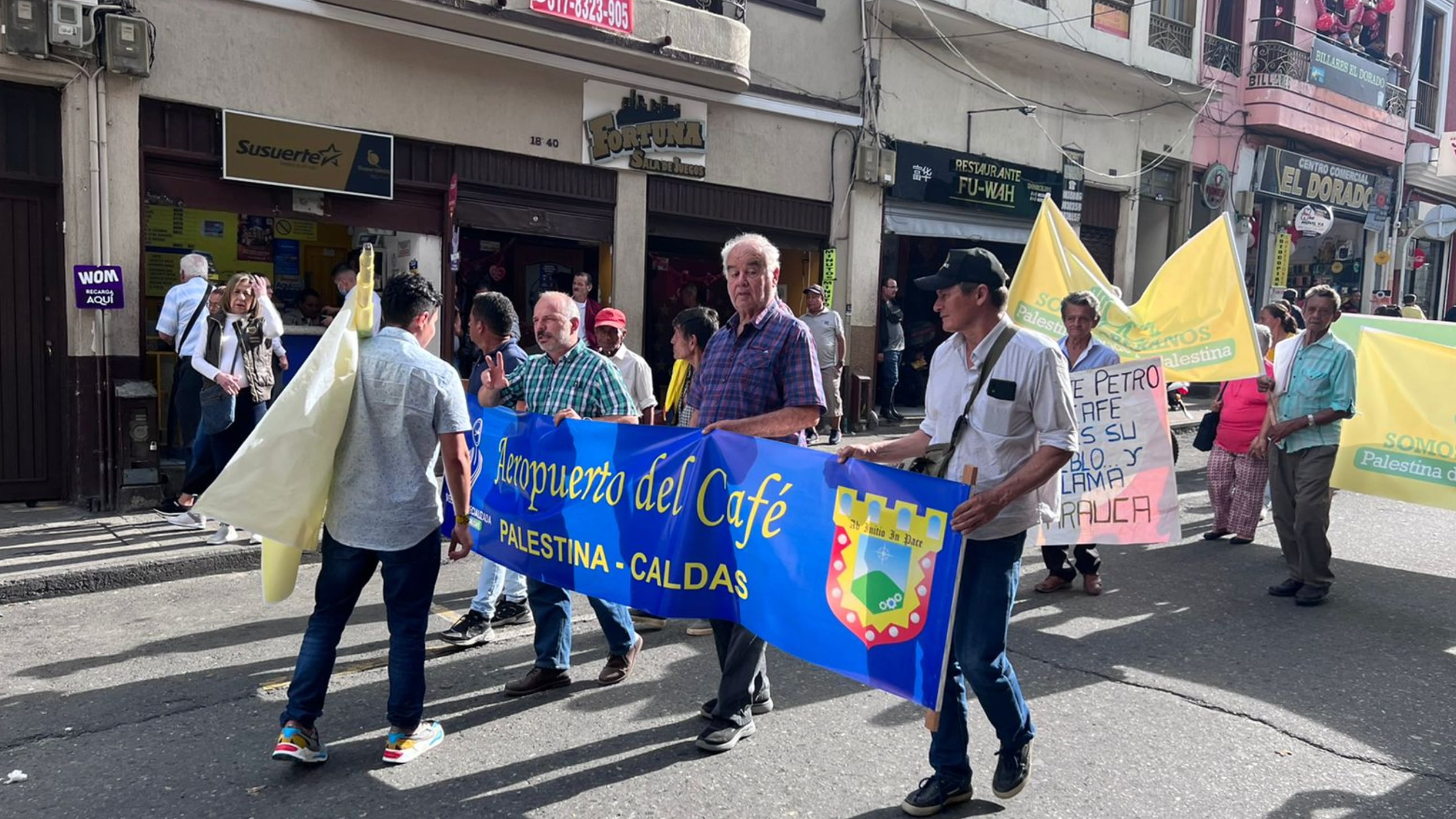 Protestas por Aeropuerto del Café