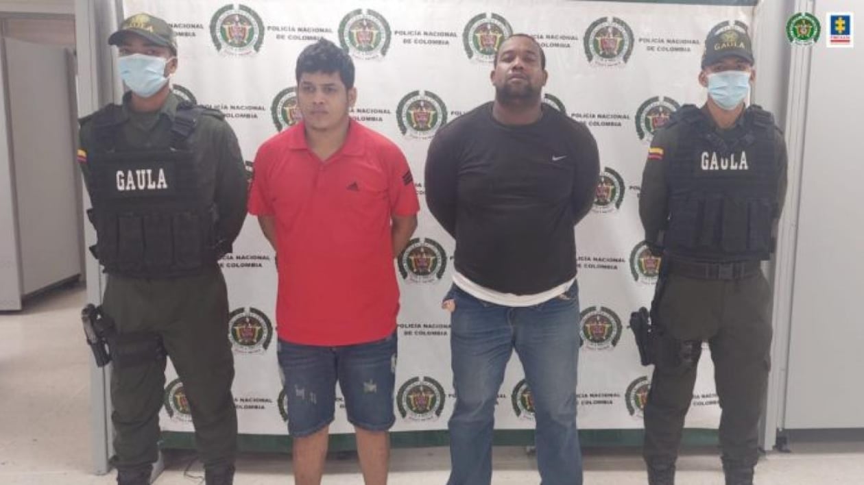 Capturados por el delito de extorsión.
