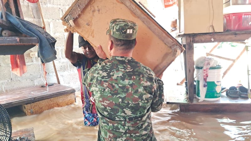 Ejército Nacional brinda asistencia humanitaria a población afectada por el invierno en Córdoba