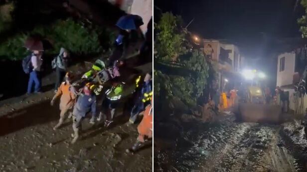 Cinco muertos por deslizamiento en Sabaneta