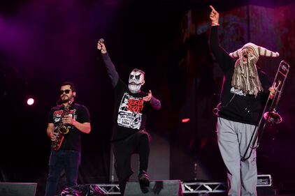 Sekta Core!, de México, durante su presentación en Rock al Parque 2022 en Bogotá.