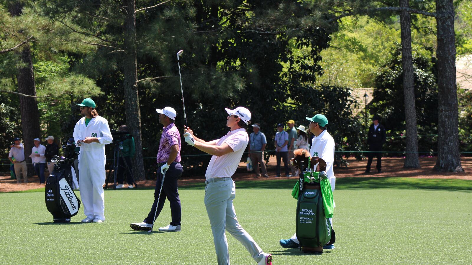 Nicolás Echavarría, satisfecho con su debut en el Masters de Augusta