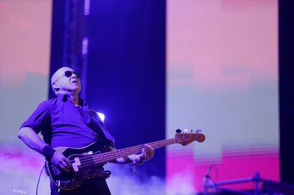 Ilegales, de España, durante su presentación en Rock al Parque 2022 en Bogotá.