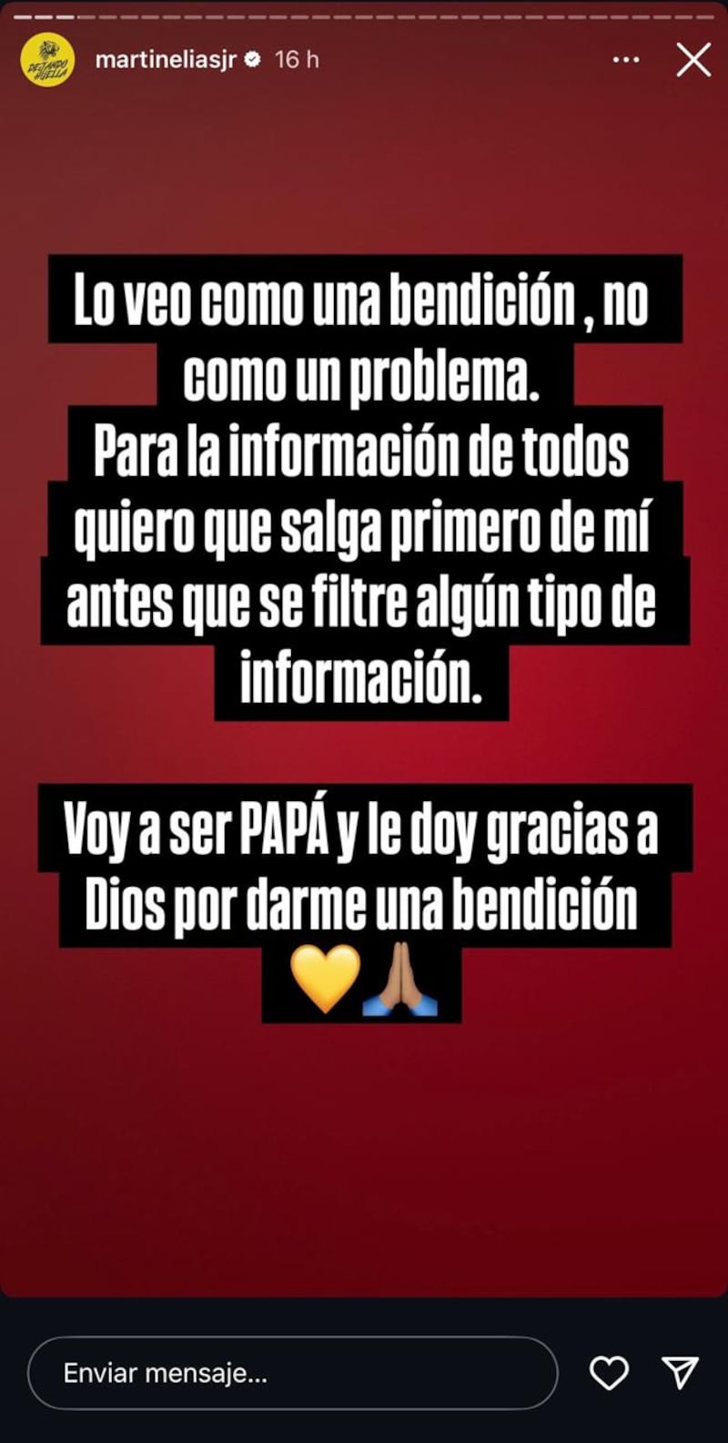 Hijo de Martín Elías