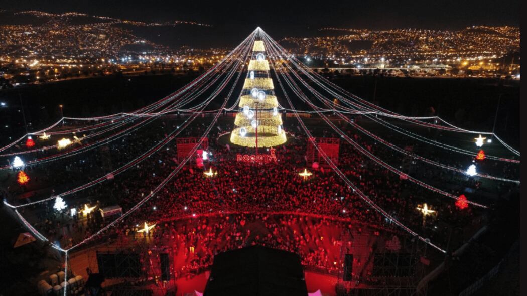 Árbol de navidad del Parque El Tunal
