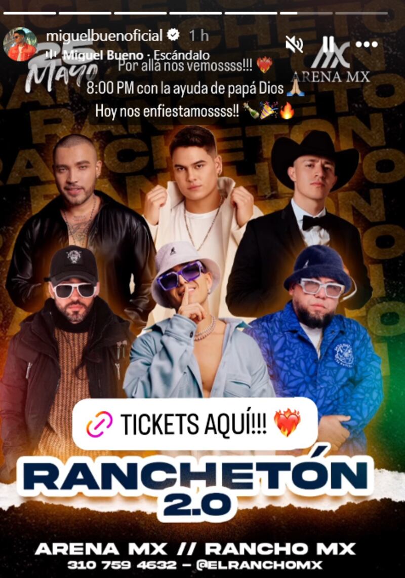 Miguel Bueno en concierto