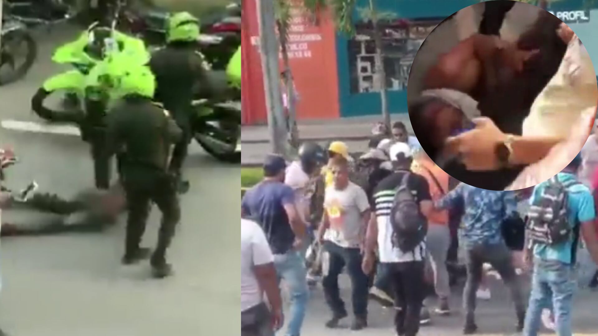 Ladrón atrapado en Cali.