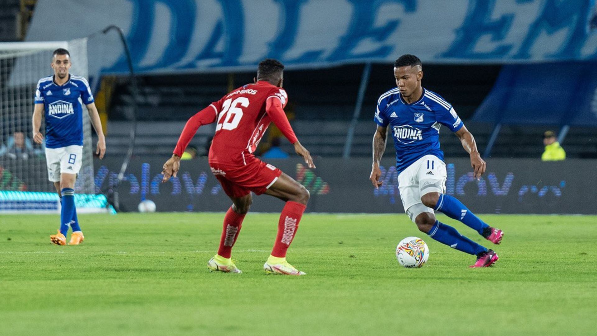 Millonarios venció al América de Cali en Bogotá.