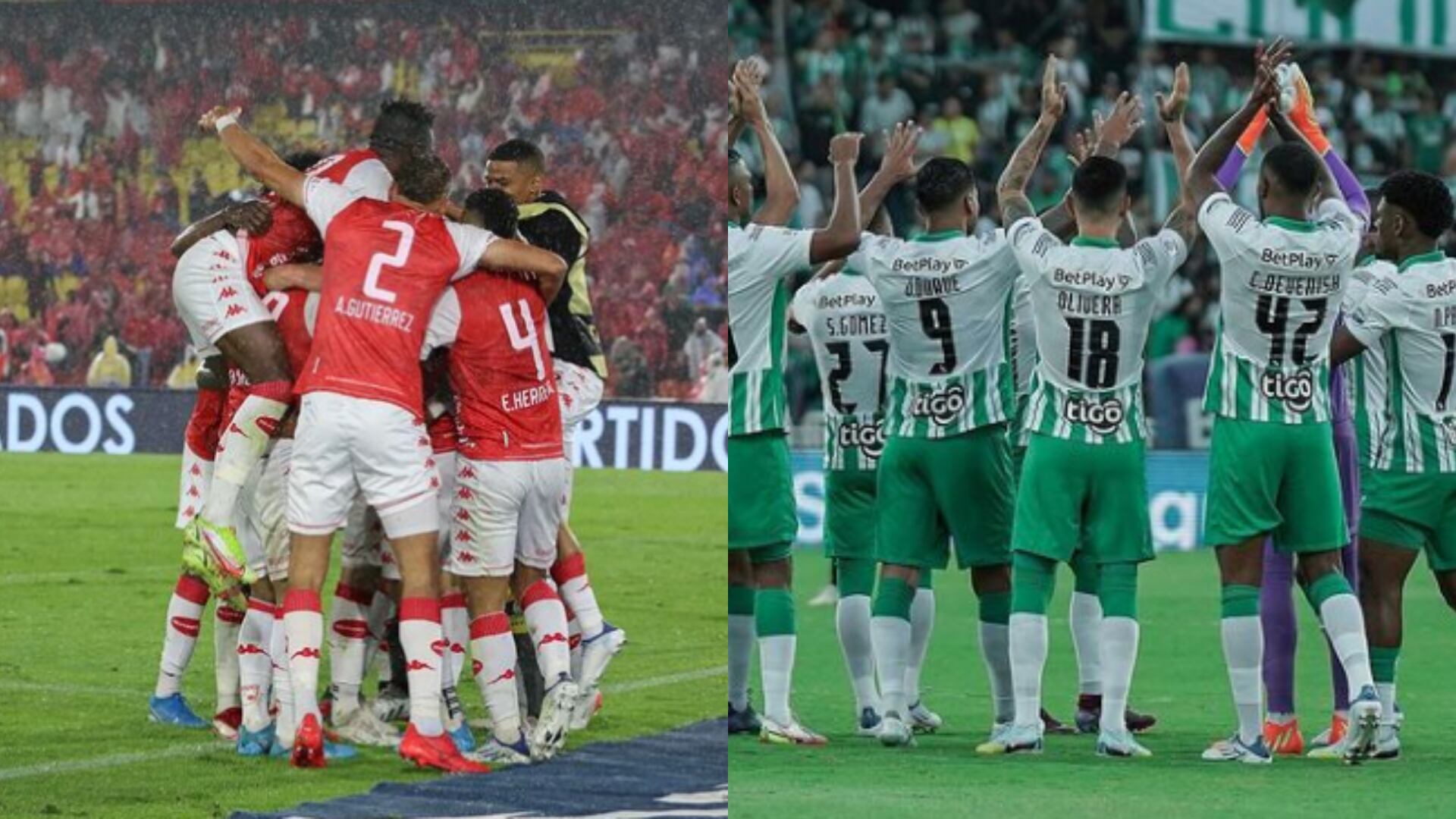Independiente Santa Fe y Atlético Nacional