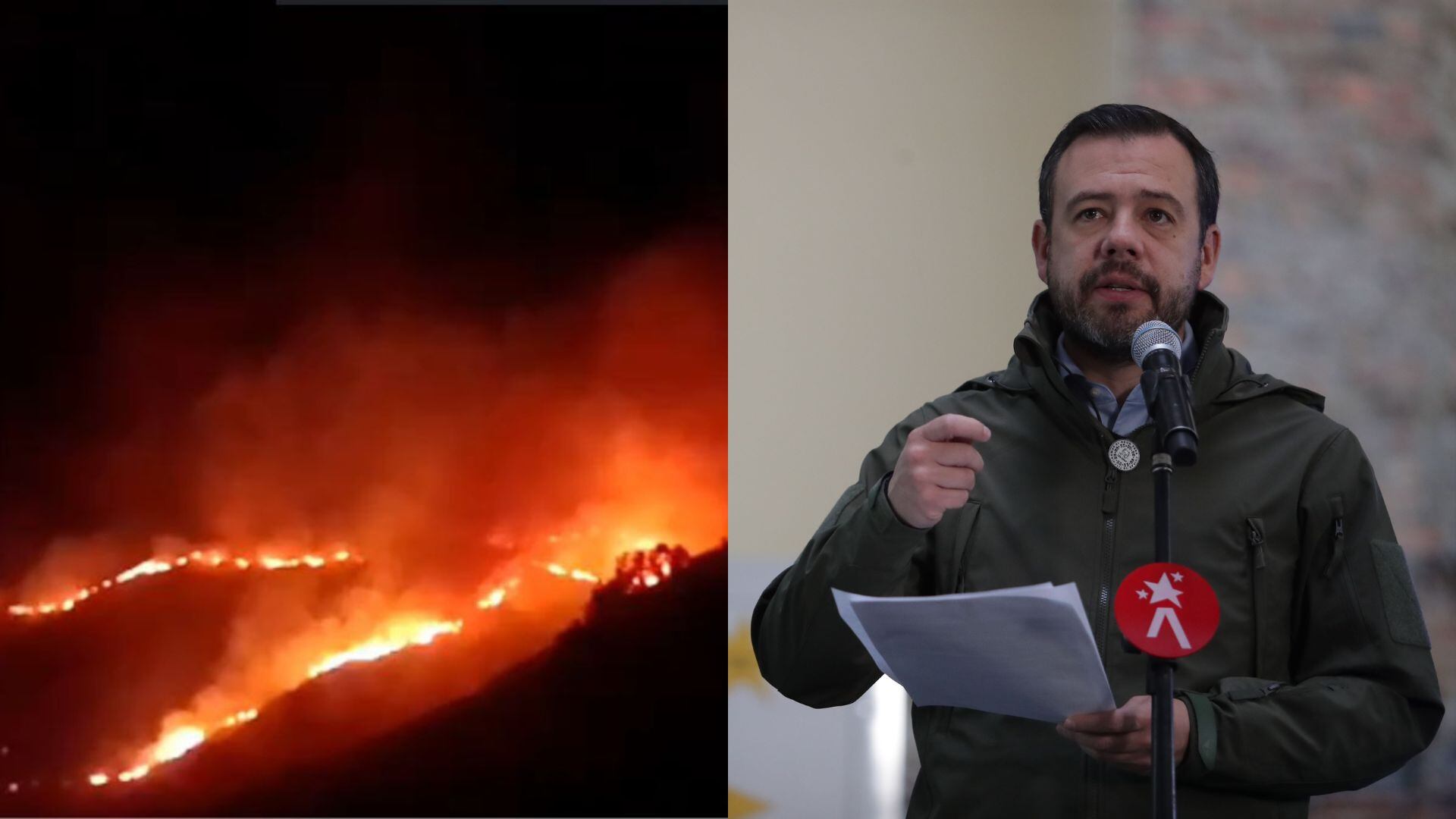 Carlos Fernando Galán dijo que hay incendios