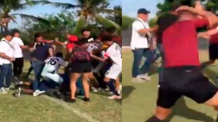 Padres golpean a árbitro que no pitó a favor del equipo de sus hijos en Barranquilla.