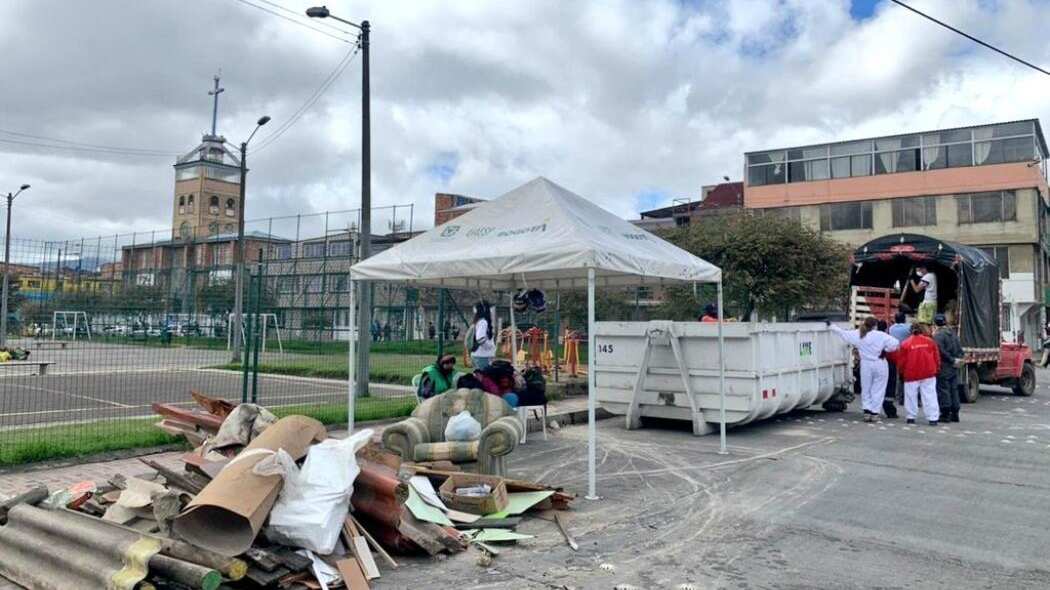 Imagen de referencia. Operativo de recolección de basuras en Tunjuelito.