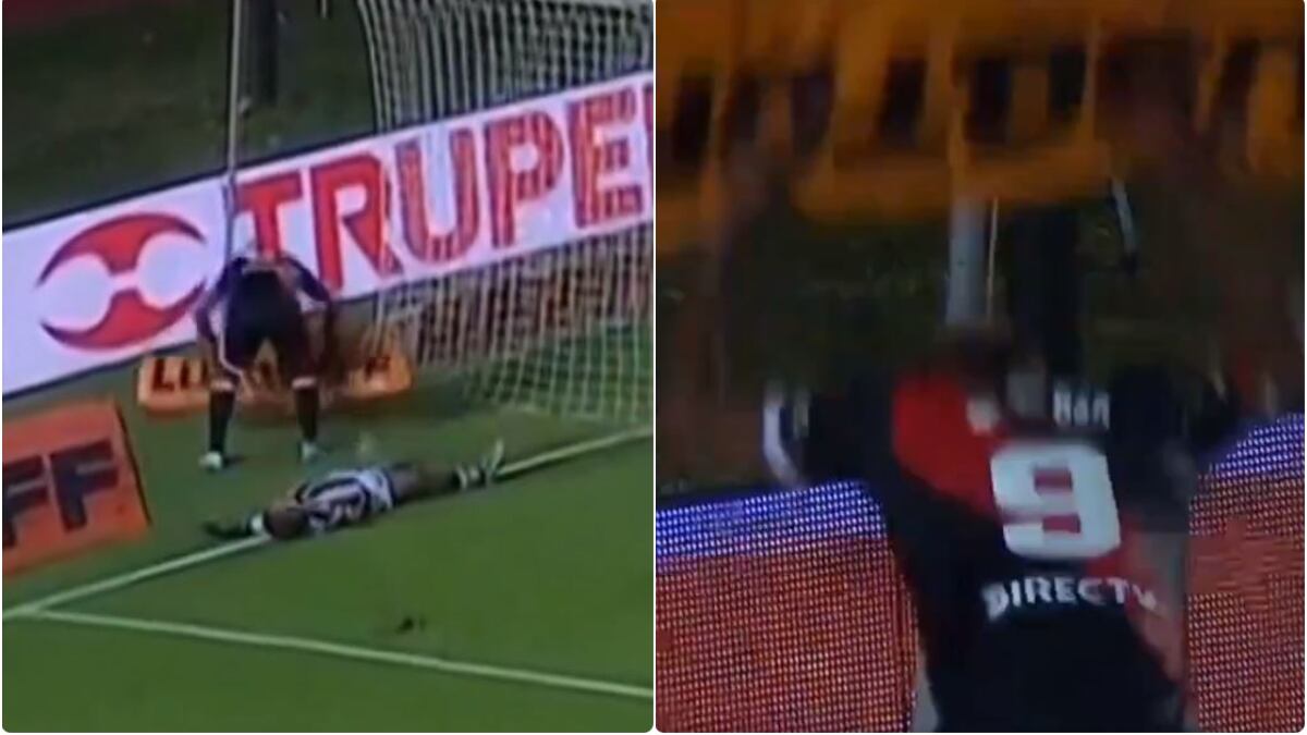 Miguel Ángel Borja enloqueció y se convirtió en luchador de la WWE en pleno partido