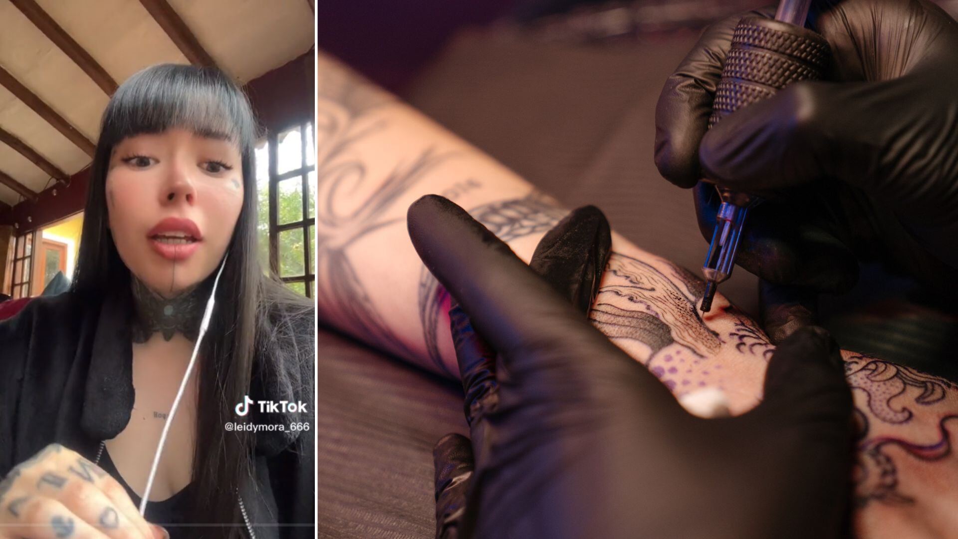 Mujer con tatuaje Propiedad de Víctor