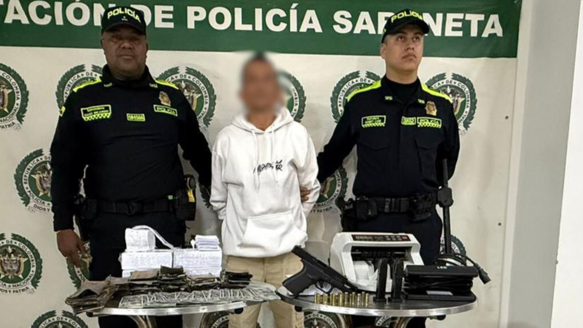 Billetes falsos en Medellín