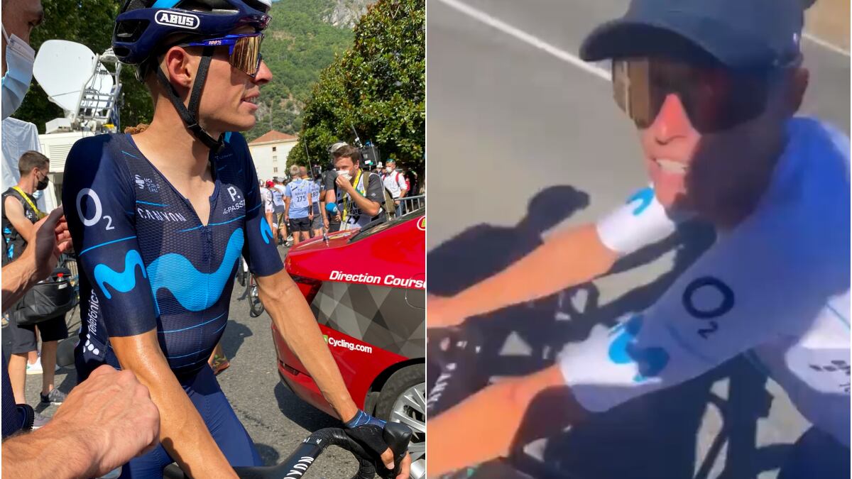 Enric Mas encaró a aficionado en la Vuelta y amenazó con golpearlo